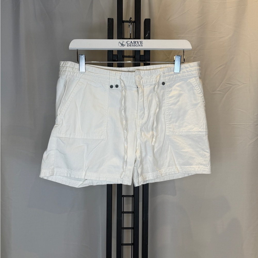 Prana White Cargo Shorts